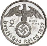 Reverse 2 Reichsmark 1937 F