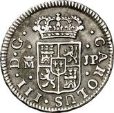 Obverse 1/2 Real 1762 M JP