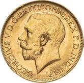 Obverse Sovereign 1923 P