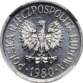 Reverse 20 Groszy 1980 MW