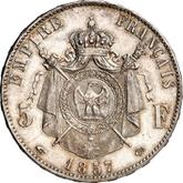 Reverse 5 Francs 1857 A