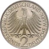 Reverse 2 Mark 1959 G Max Planck