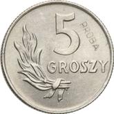 Reverse 5 Groszy 1949 Pattern
