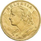 Obverse 20 Francs 1926 B Vreneli
