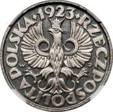 Obverse 50 Groszy 1923 WJ Pattern
