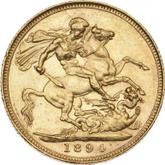 Reverse Sovereign 1894 S Veiled head