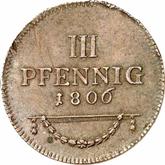 Reverse 3 Pfennig 1806