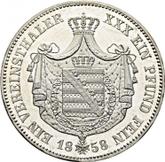 Reverse Thaler 1858 A
