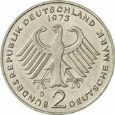 Reverse 2 Mark 1973 D Theodor Heuss