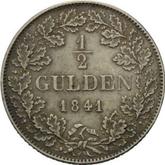 Reverse 1/2 Gulden 1841