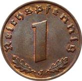 Obverse 1 Reichspfennig 1939 J