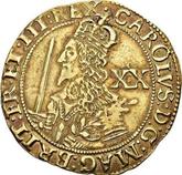 Obverse Unite 1643 Elongated portrait