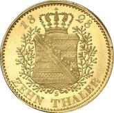 Reverse 10 Thaler 1828 S