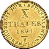 Reverse 10 Thaler 1829 B