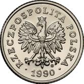 Obverse 50 Groszy 1990 Pattern