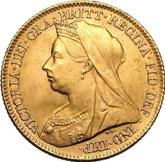 Obverse Half Sovereign 1897 TB St. George