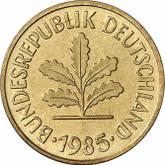 Reverse 5 Pfennig 1985 D