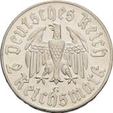Reverse 2 Reichsmark 1933 G Martin Luther