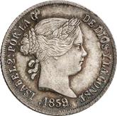 Obverse 2 Reales 1859