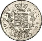 Reverse 10 Kreuzer 1833