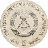 Reverse 5 Mark 1970 Wilhelm Röntgen