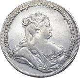 Obverse Rouble 1738 Petersburg type