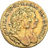 Obverse Half Guinea 1691 Second busts