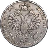 Reverse Rouble 1710 H Portrait by G. Haupt