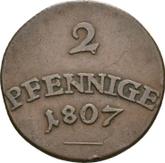Reverse 2 Pfennig 1807