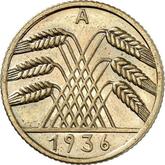 Reverse 10 Reichspfennig 1936 A