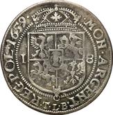 Reverse Ort (18 Groszy) 1659 TLB Straight shield