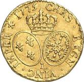 Reverse Louis d'Or 1775 L