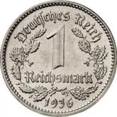 Obverse 1 Reichsmark 1936 D