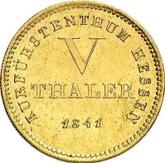 Reverse 5 Thaler 1841