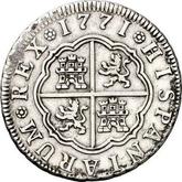 Reverse 2 Reales 1771 M PJ
