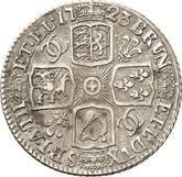 Reverse Shilling 1723 WCC Second draped bust