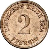 Obverse 2 Pfennig 1914 F