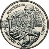 Reverse 100000 Zlotych 1994 MW ET 60th Anniversary of the Warsaw Uprising