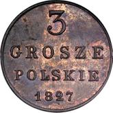Reverse 3 Grosze 1827 FH