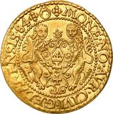 Reverse Ducat 1584 Danzig
