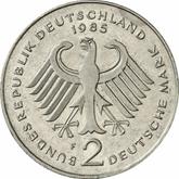 Reverse 2 Mark 1985 F Konrad Adenauer