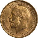 Obverse Sovereign 1918 M