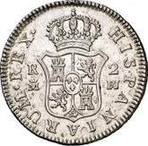 Reverse 2 Reales 1774 M PJ