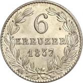 Reverse 6 Kreuzer 1837