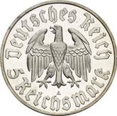 Reverse 5 Reichsmark 1933 A Martin Luther
