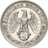 Reverse 50 Reichspfennig 1939 A