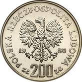 Obverse 200 Zlotych 1980 MW Casimir I the Restorer