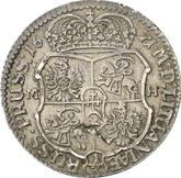 Reverse 1 Zloty (1/3 thaler) 1671 MH Pattern