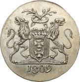 Obverse 1 Grosz 1809 M Danzig
