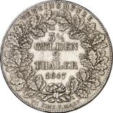 Reverse 2 Thaler 1847